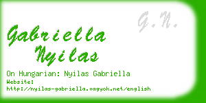 gabriella nyilas business card